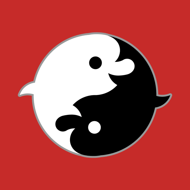 Yin Yang Dolphins by chobopop