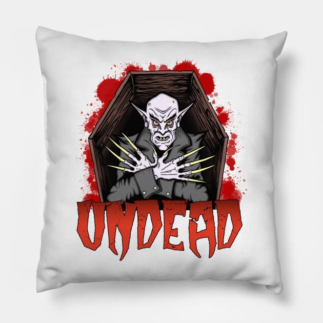 UNDEAD Pillow by RowdyPop