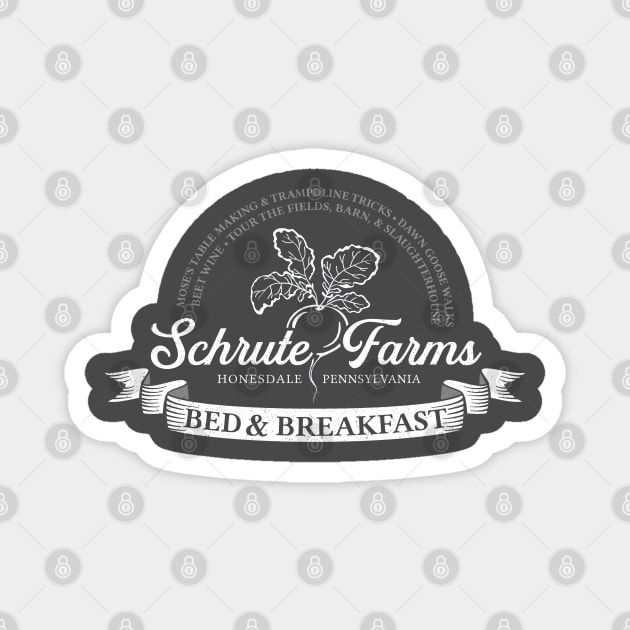 Schrute Farms Bed & Breakfast Magnet by NinthStreetShirts