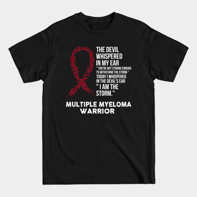 Disover The Devil- Multiple myeloma Awareness Support Ribbon - Multiple Myeloma Awareness - T-Shirt