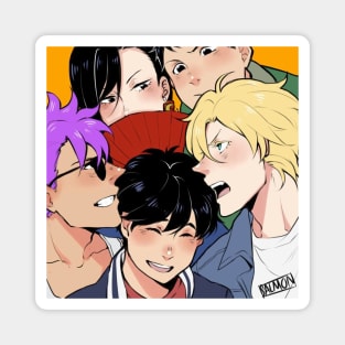 Banana Fish Friends Magnet