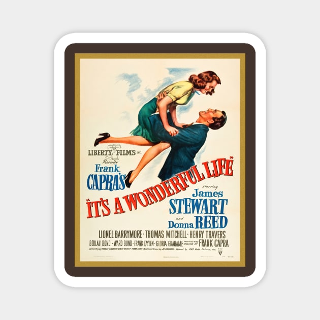 It's A Wonderful Life Movie Poster Magnet by xposedbydesign