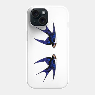 Twin Swallows Phone Case