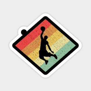 Retro Vintage 80s Basketball Gift For Basketball Players Magnet