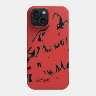 Wolf of Rome- dark outline Phone Case