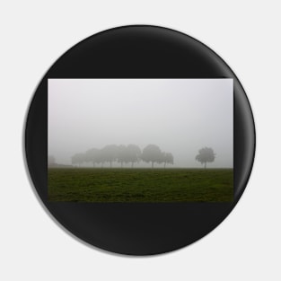 Foggy Dutch Countryside Pin