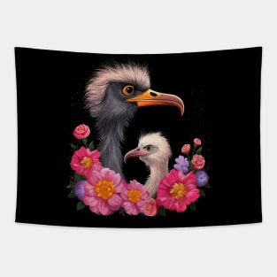 Ostrich Mothers Day Tapestry