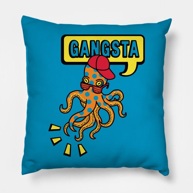 Gangstapus Pillow by hilary