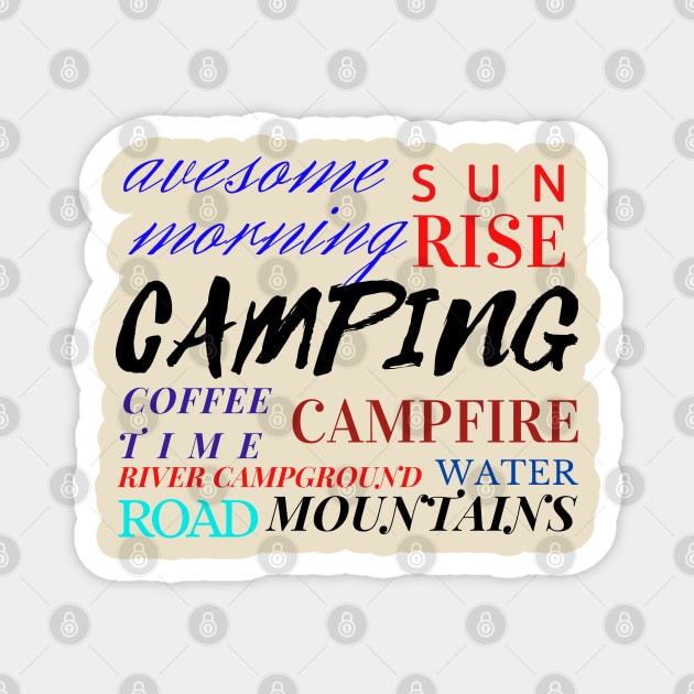 Camping Time Magnet by YellowSplash