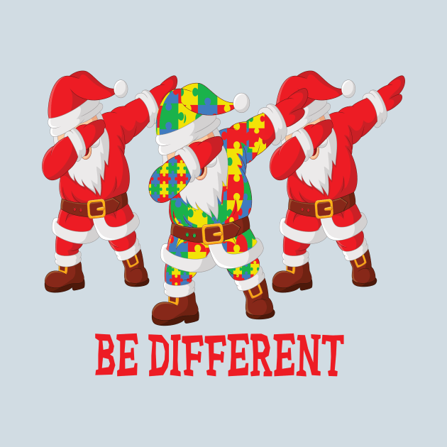 Be different Santa autism awareness christmas gift by DODG99