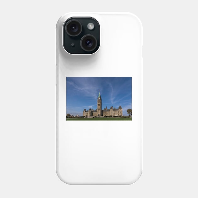 Center Block of the Canadian government - Ottawa, Ontario Phone Case by josefpittner