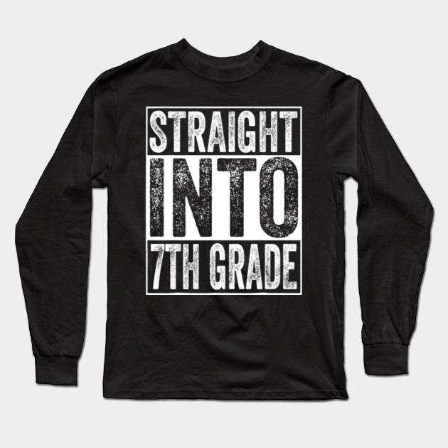 Straight Into 7th Grade Shirt Back To School Teachers Tee T Shirt