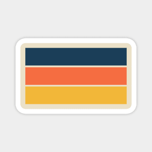 Blue Orang Yellow Stripes Magnet