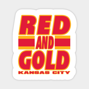 KC LYFE Red and Gold Kansas City Magnet