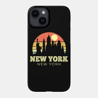 New York New York Vintage Sunset Phone Case