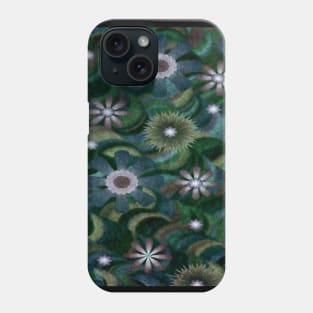 Groovy Grungy Flowers -4 Phone Case