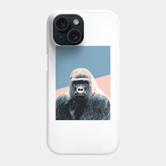 Retro Gorilla Art Phone Case by boholoc0