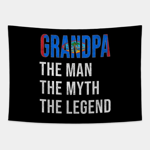 Grand Father Guamanian Grandpa The Man The Myth The Legend - Gift for Guamanian Dad With Roots From  Guam Tapestry by Country Flags