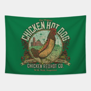 The Original Chicken Hot Dog 1902 Tapestry