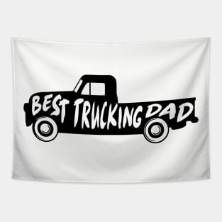 Best Trucking Dad Father Gift Tapestry