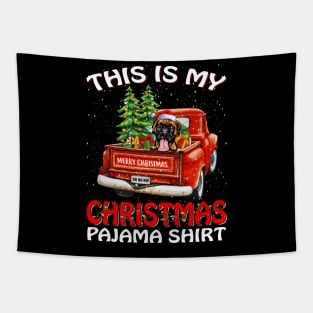 This Is My Christmas Pajama Shirt Boxer Truck Tree Tapestry