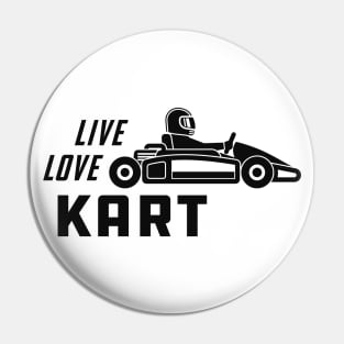 Kart - Live love Kart Pin