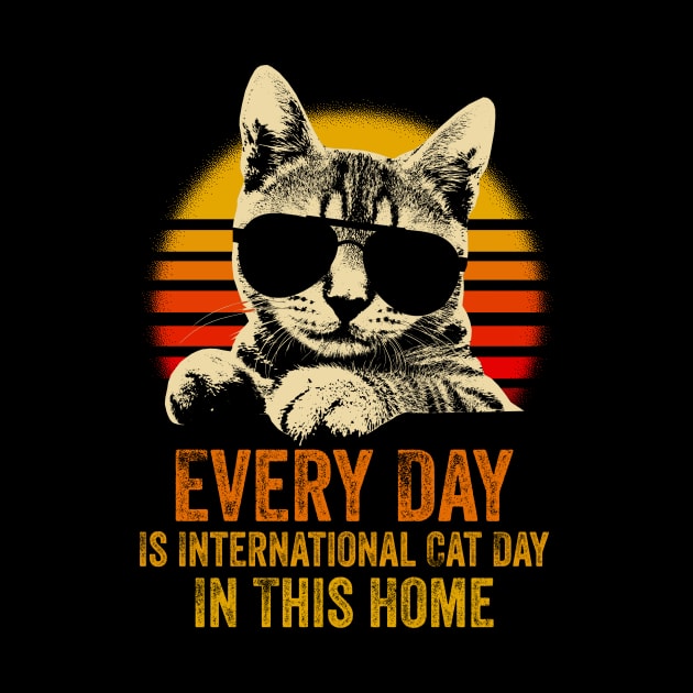 Every Day Is International Cat Day In This Home by AnKa Art