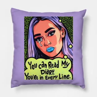 Crying Comic Girl Pillow