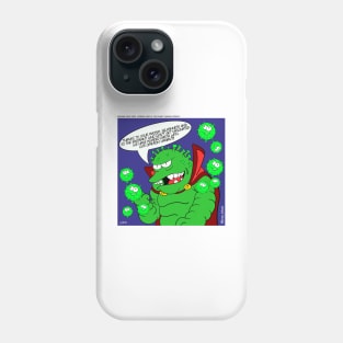 alien invasion in omicron persei 8 cartoon gag Phone Case