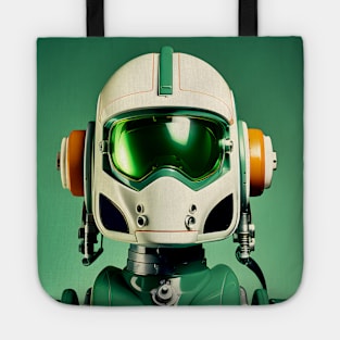 Sci-Fi Robot Portrait Tote