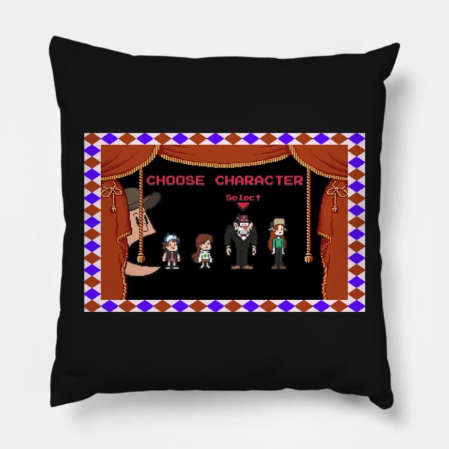 Gravity Falls Character Select Pillow by Exit8