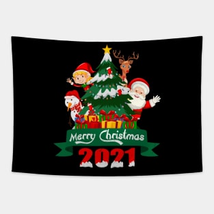 Merry Christmas 2021 Tapestry