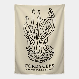 Cordyceps Ascomycete Fungi Tapestry