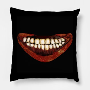 Scary Grin Mask Pillow