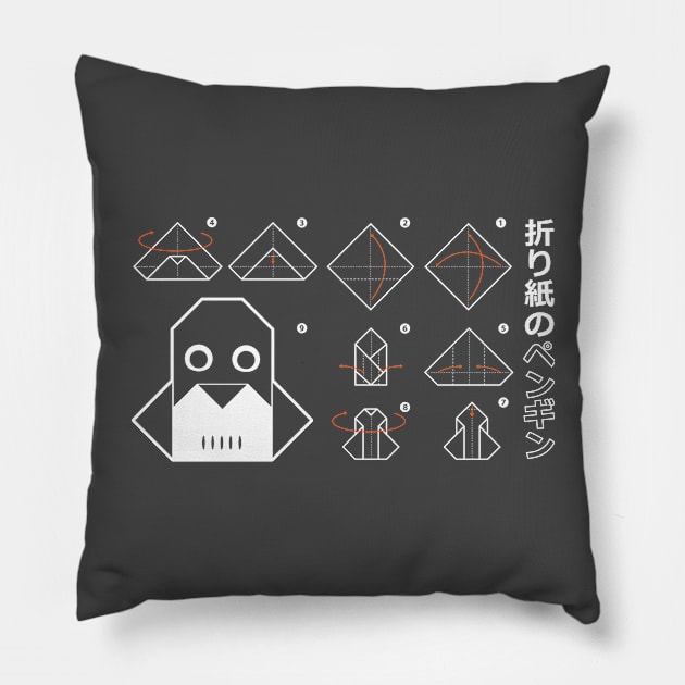 Origami no Penguin Pillow by Tees4Elliott