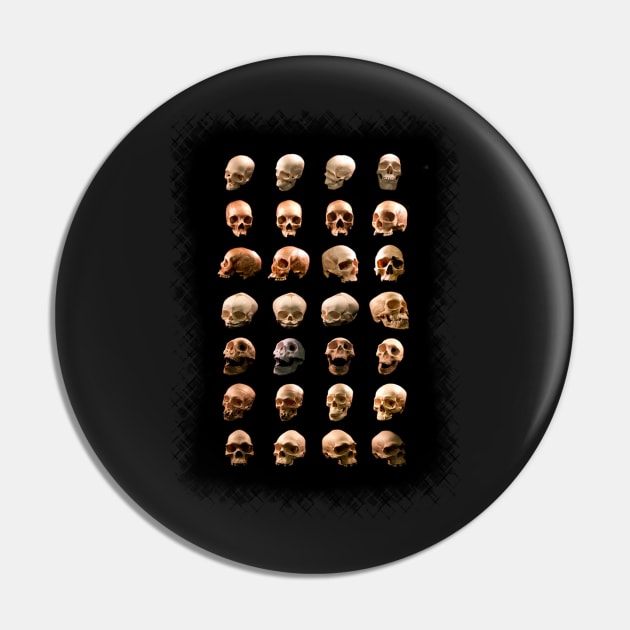 Skulls Pin by GothCardz