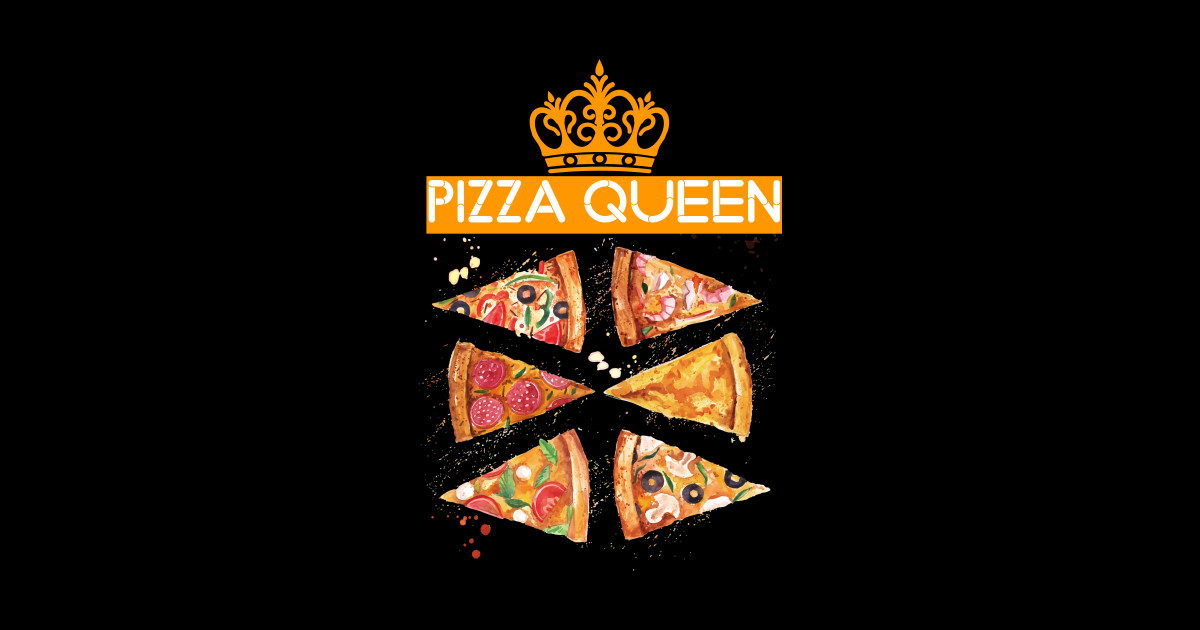 Pizza Queen Pizza Queen Sticker TeePublic