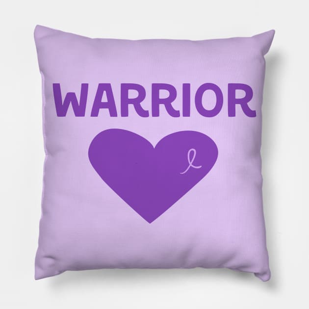 Purple Ribbon Gifts Get Well Gift Awareness Eating Disorders Domestic Violence Lupus Fibromyalgia Pillow by InnerMagic