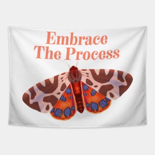 Embrace The Process - Inspirational Butterfly Tapestry