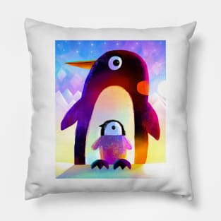 Penguin with Baby Pillow