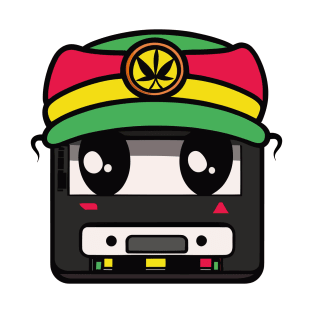 Cute Cassette Tape Kawaii Reggae T-Shirt