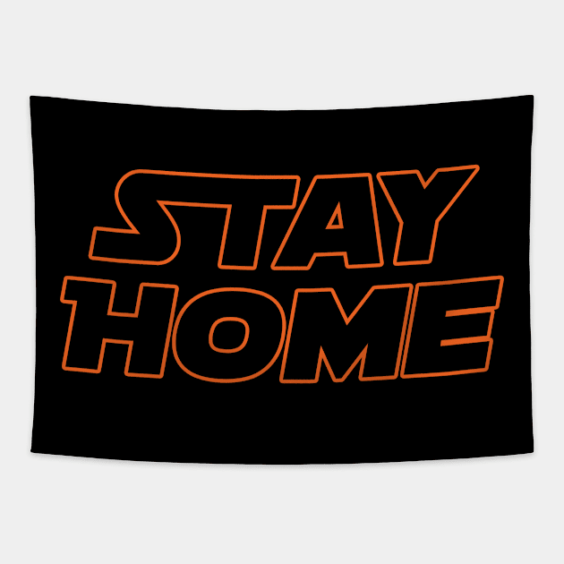 Stay Home Tapestry by hunterturin