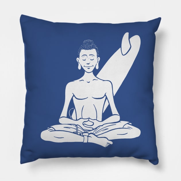 Ocean Buddha Pillow by danrop