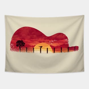 String Sunset Tapestry