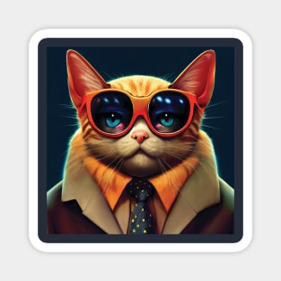 Cat PI | Cool Cat | Cat Boss Magnet