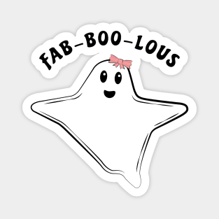 Funny Ghost Pun - Fab-boo-lous Magnet