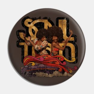 Soul Train Vintage Look Fan Design Pin