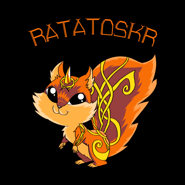 The Messenger Squirrel: Ratatoskr and the World Tree by Holymayo Tee