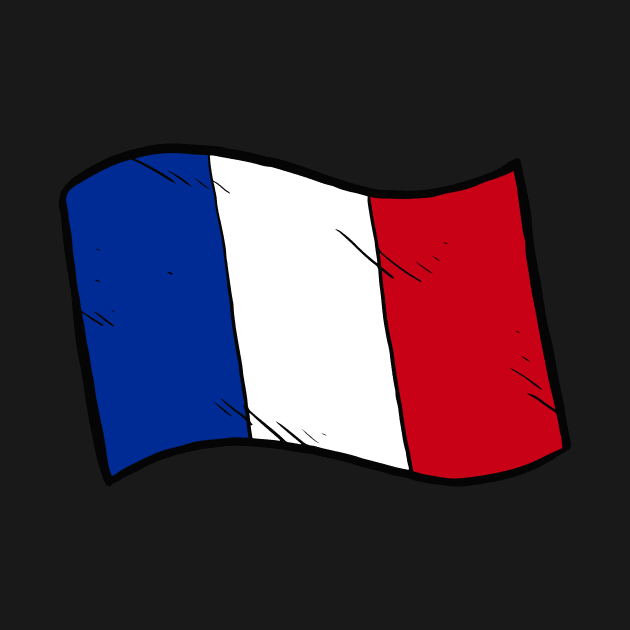 Flag of France by Baddest Shirt Co.