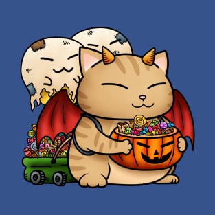 Halloween Cat Devil Kitty T-Shirt
